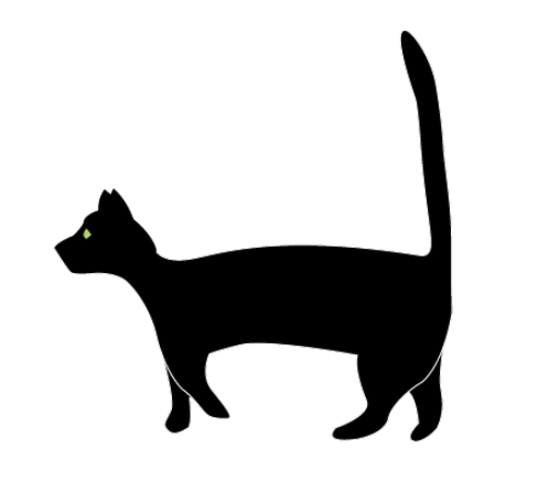 Animation af en kat der går
